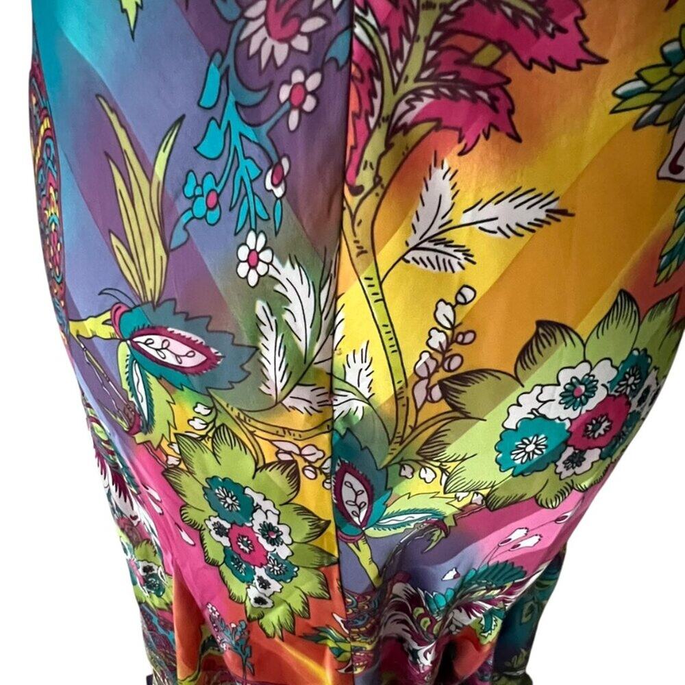 Vintage Dress Small Y2K Formal Prom Gown Beaded Tropical Dress long Cruise Maxi - Picture 16 of 17